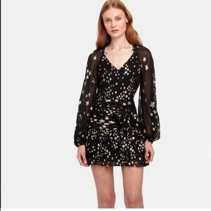 LoveShackFancy Midnight Black Dress